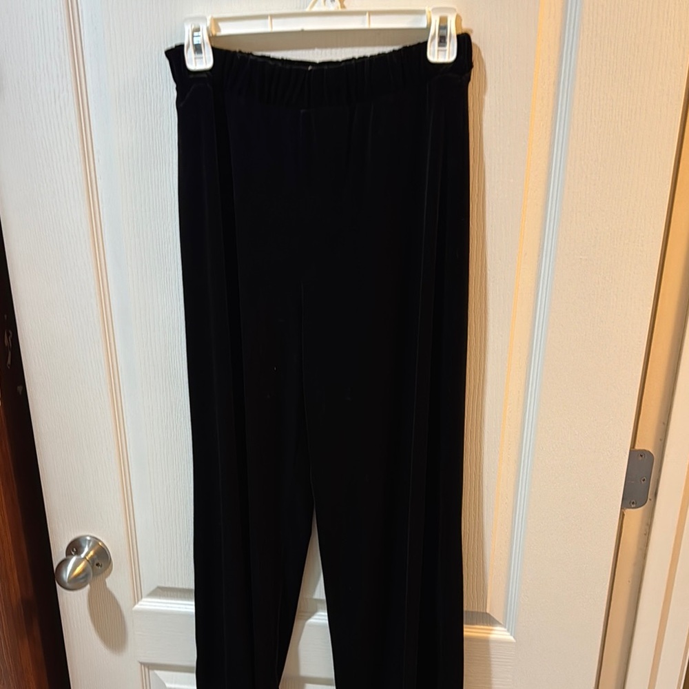 Velvet Topshop Black Straight Leg Pants